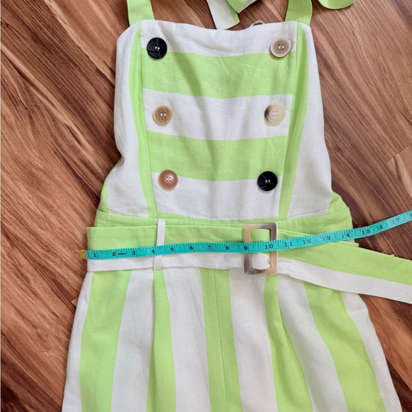 Anthropologie Moon River Lime Green Halter Jumpsuit - Picture 6 of 6